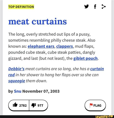 meat curtain|Why We Need to Stop Using Terms Like 'Meaty Vagina' and .